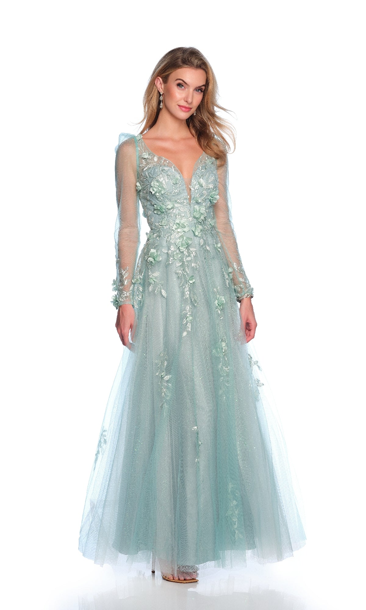 Formal Dress with Sleeves: Dave & Johnny 12127