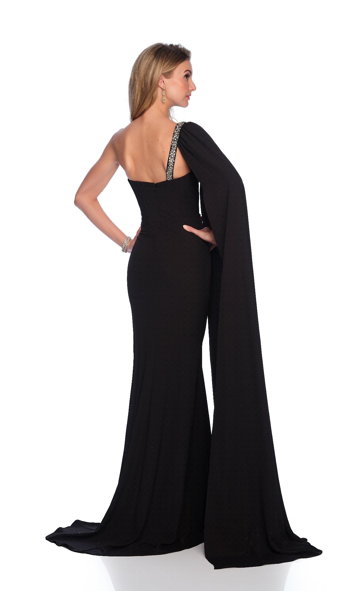 Long Black Prom Dress: Dave & Johnny 12232