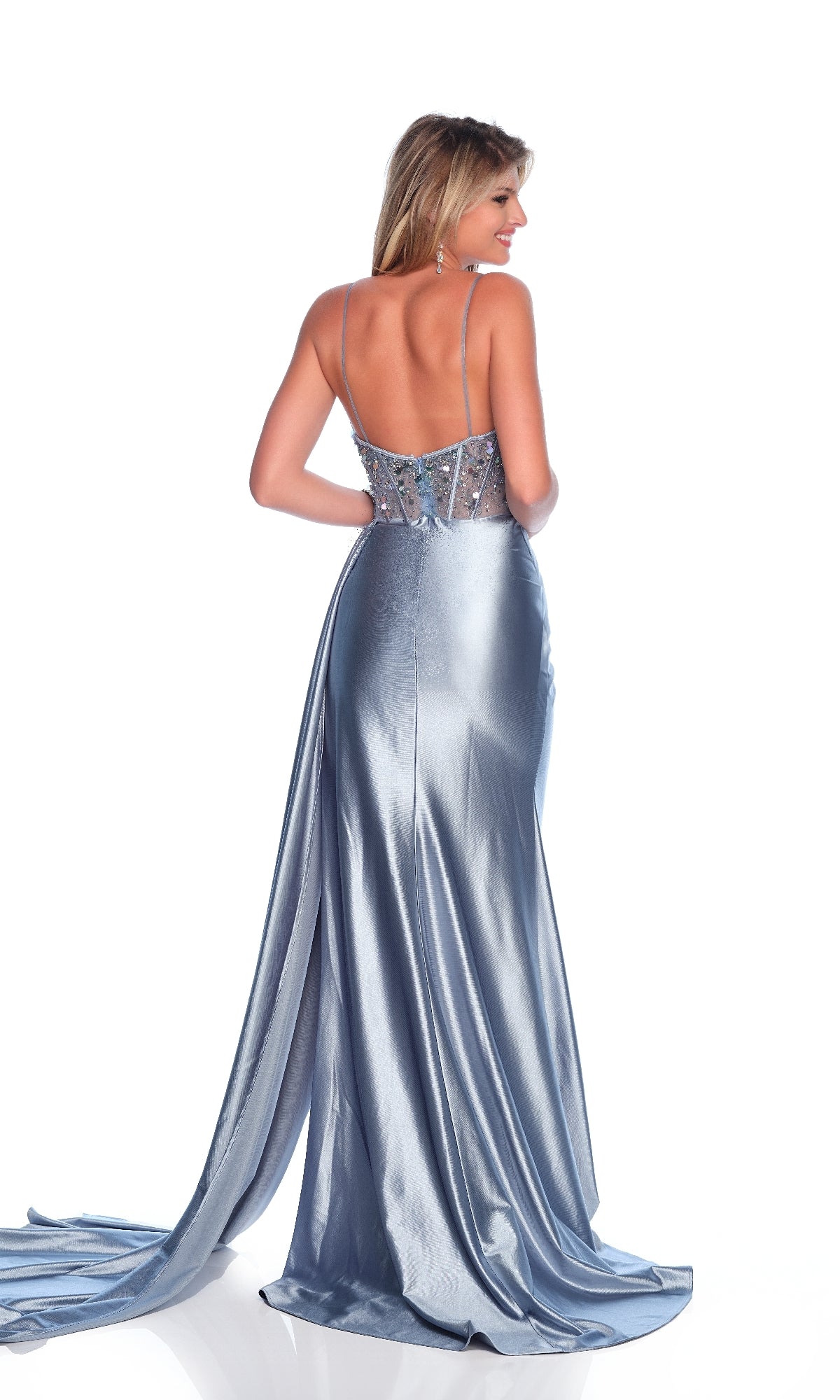 Light Blue Prom Dress: Dave & Johnny 12263