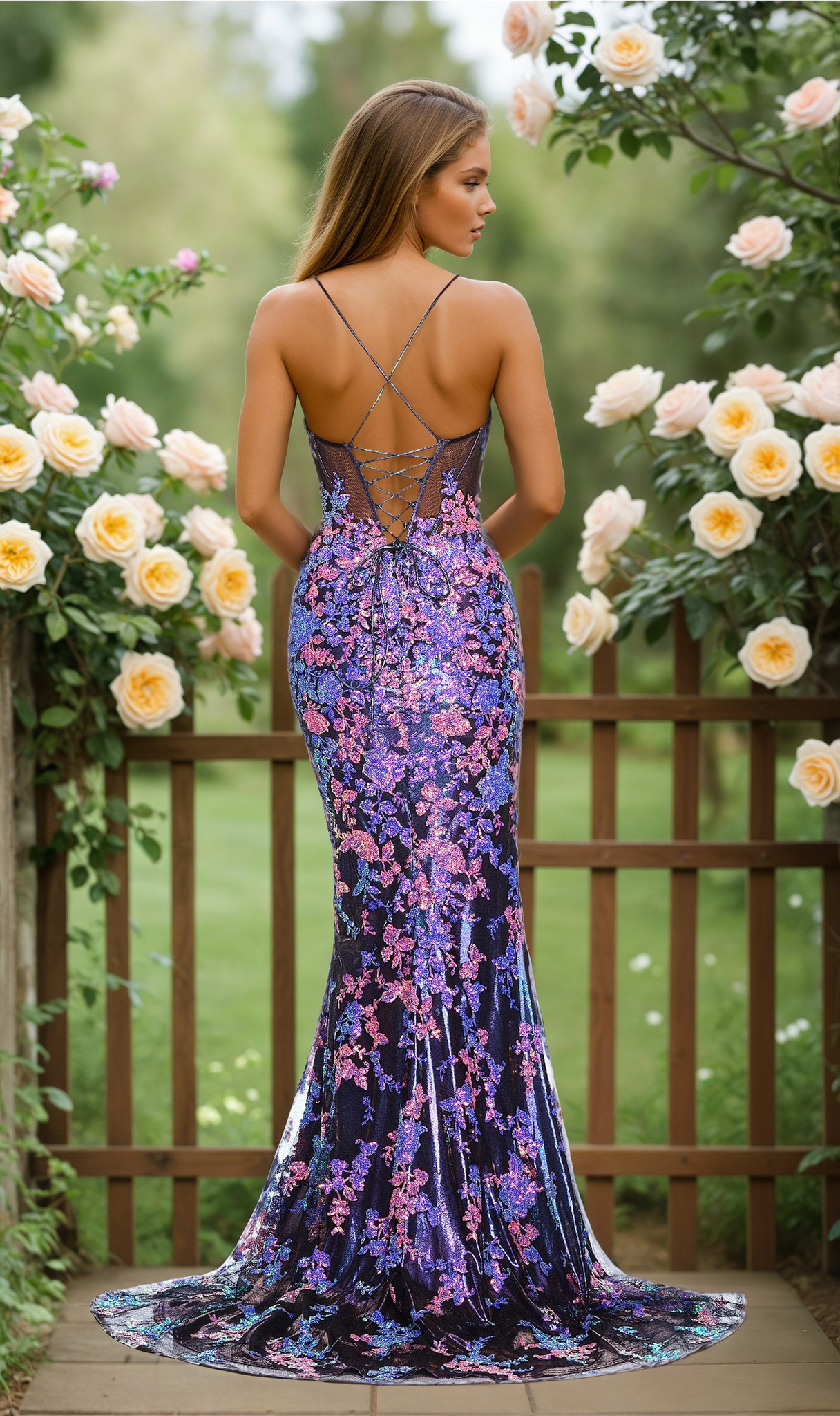 Long Prom Dress: Dave & Johnny 12278