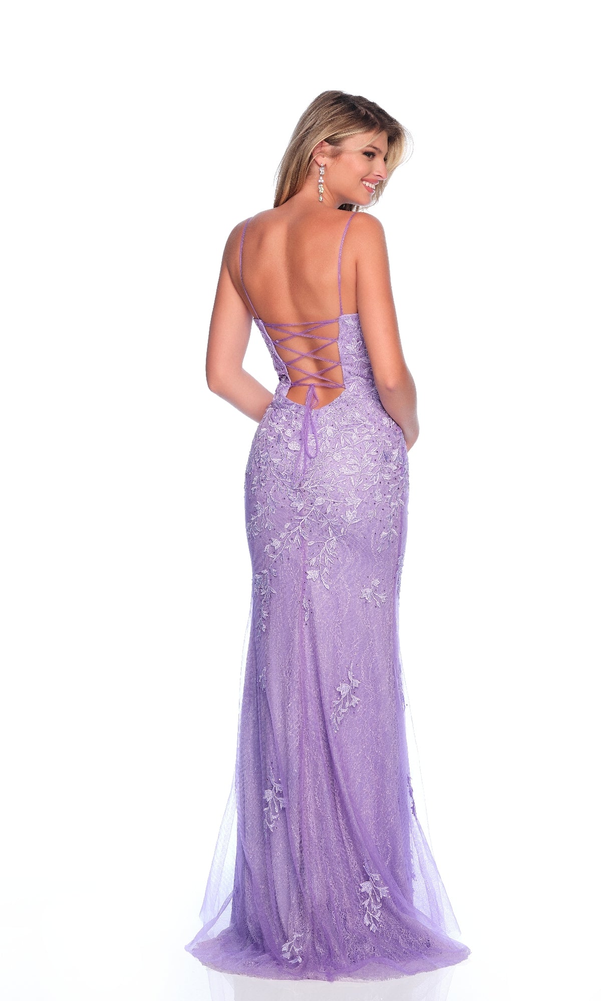 Lace Prom Dress: Dave & Johnny 12314