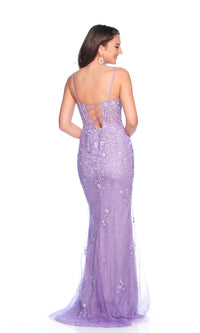 Lilac Purple Prom Dress: Dave & Johnny 12315