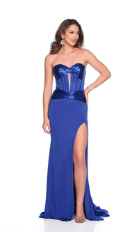 Long Prom Dress: Dave & Johnny 12342