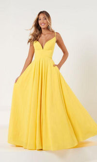 A-Line Prom Dress with Pockets: Tiffany 12863