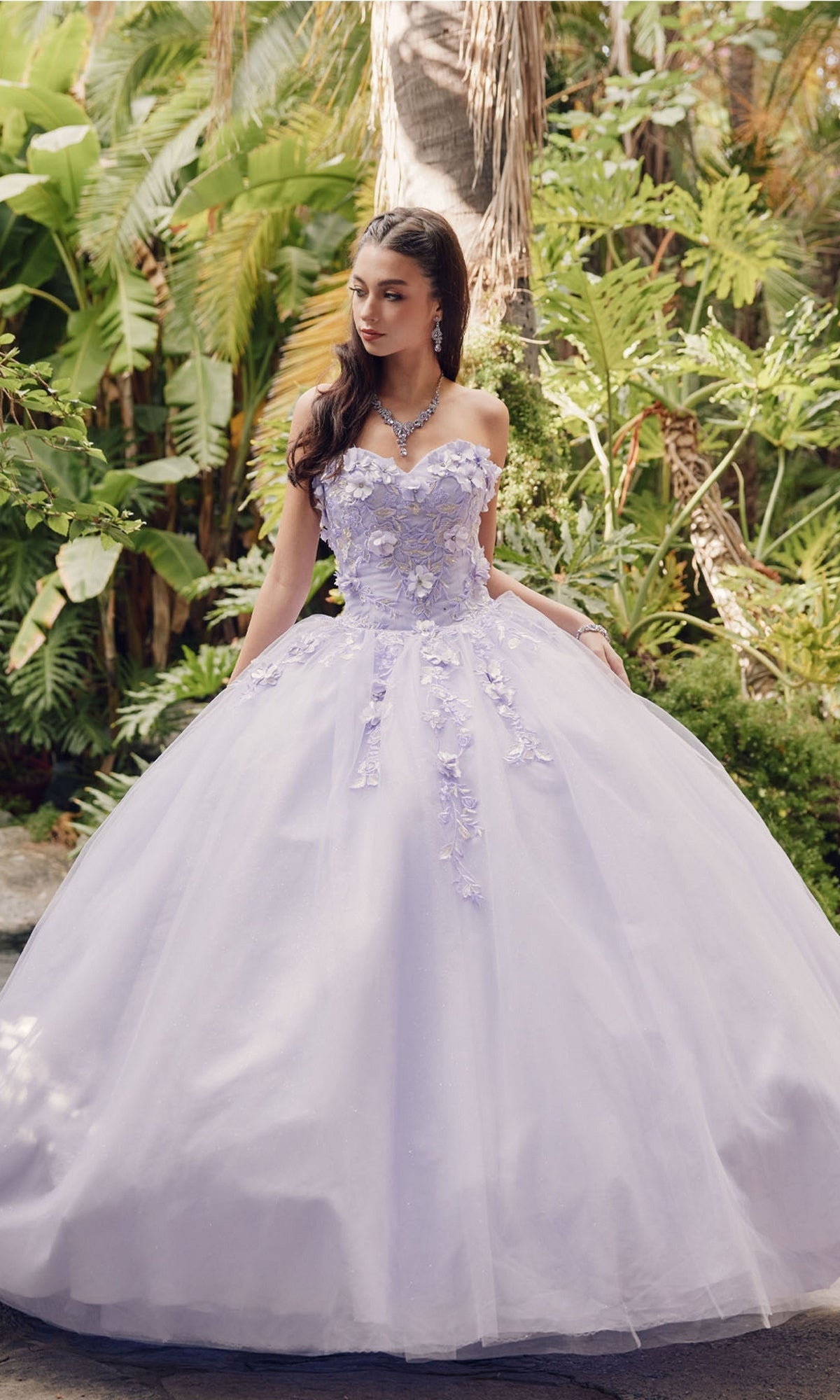 Juliet 1435 Strapless Ball Gown Quinceañera Dress