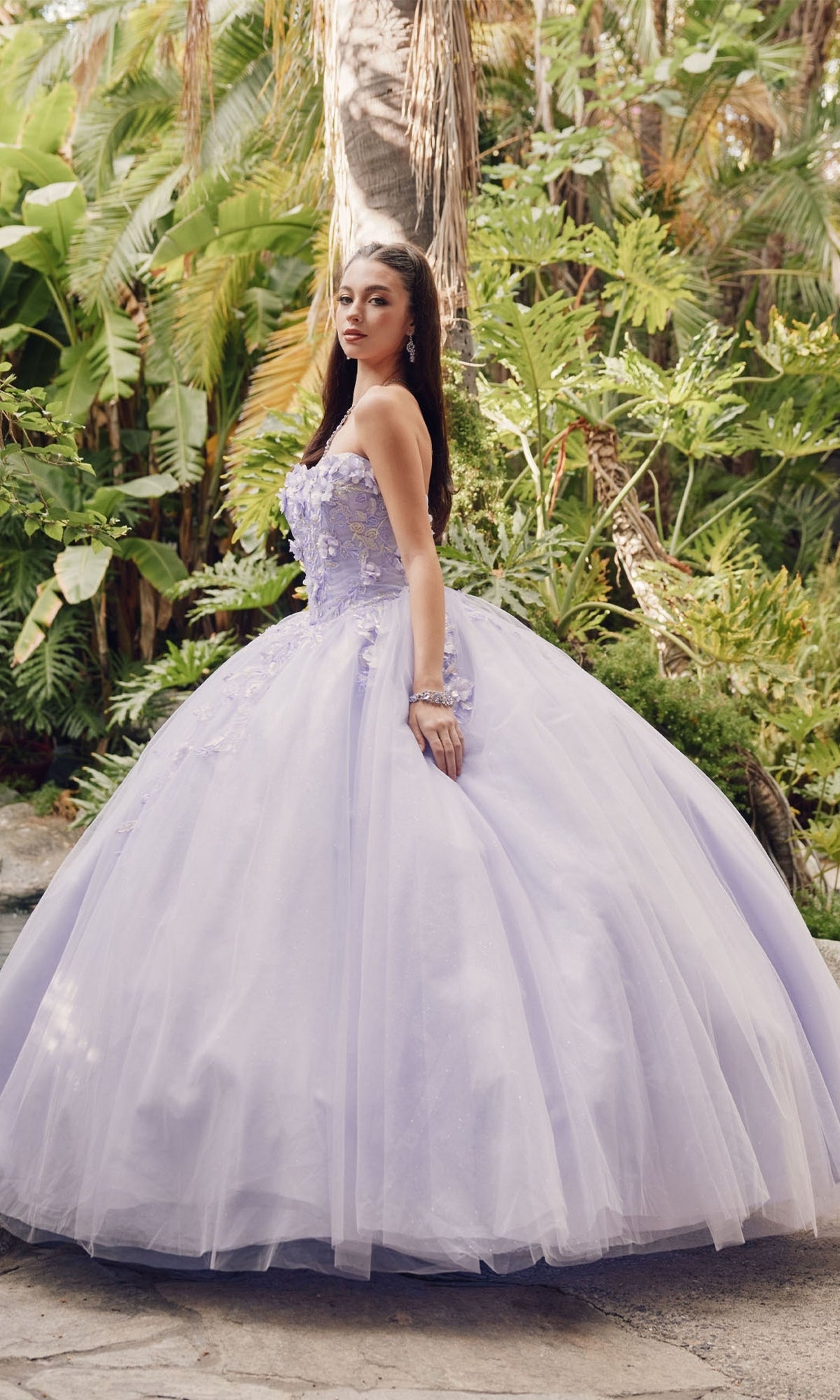 Juliet 1435 Strapless Ball Gown Quinceañera Dress