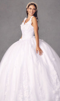 Juliet 1437W Traditional White Quinceañera Dress