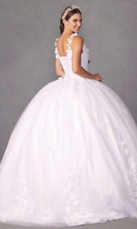 Juliet 1437W Traditional White Quinceañera Dress