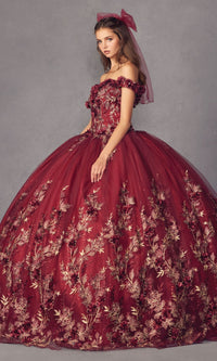 Juliet 1447 Off-the-Shoulder Quinceañera Dress