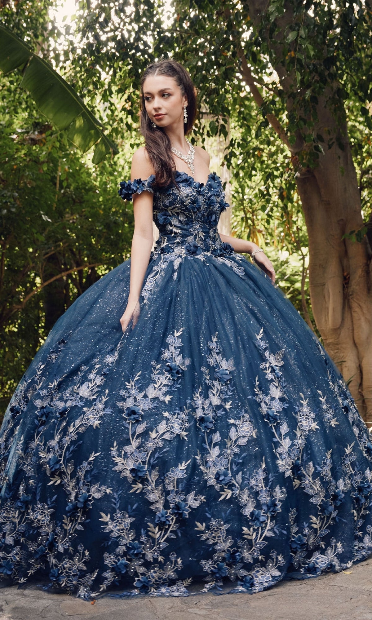 Juliet 1447 Off-the-Shoulder Quinceañera Dress