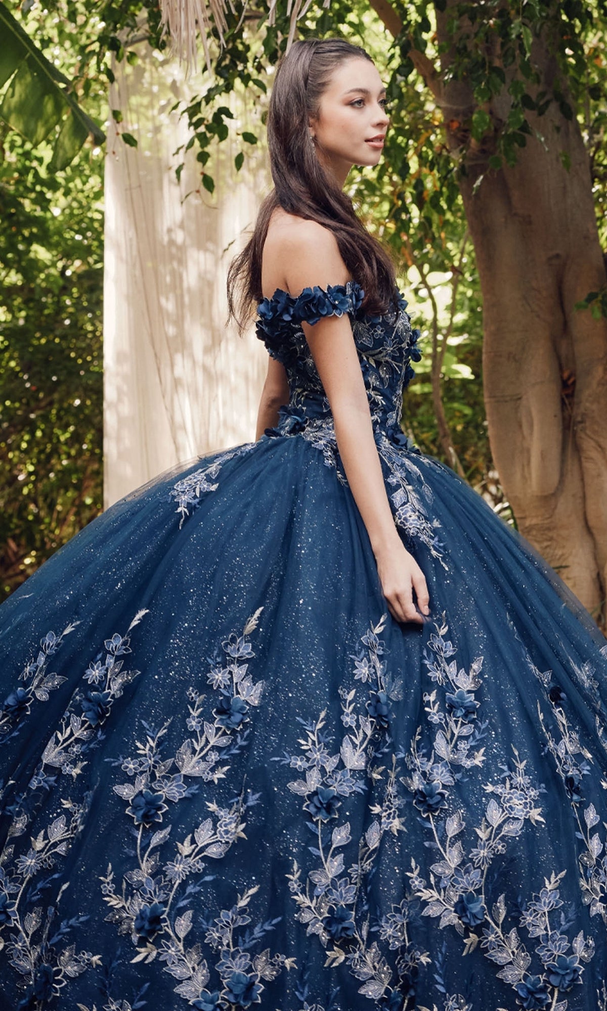 Juliet 1447 Off-the-Shoulder Quinceañera Dress