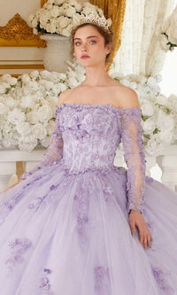 Ladivine 15706 Lilac Purple Quinceañera Dress