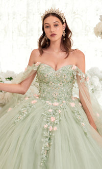 Ladivine 15716 Sage Green Quinceañera Dress