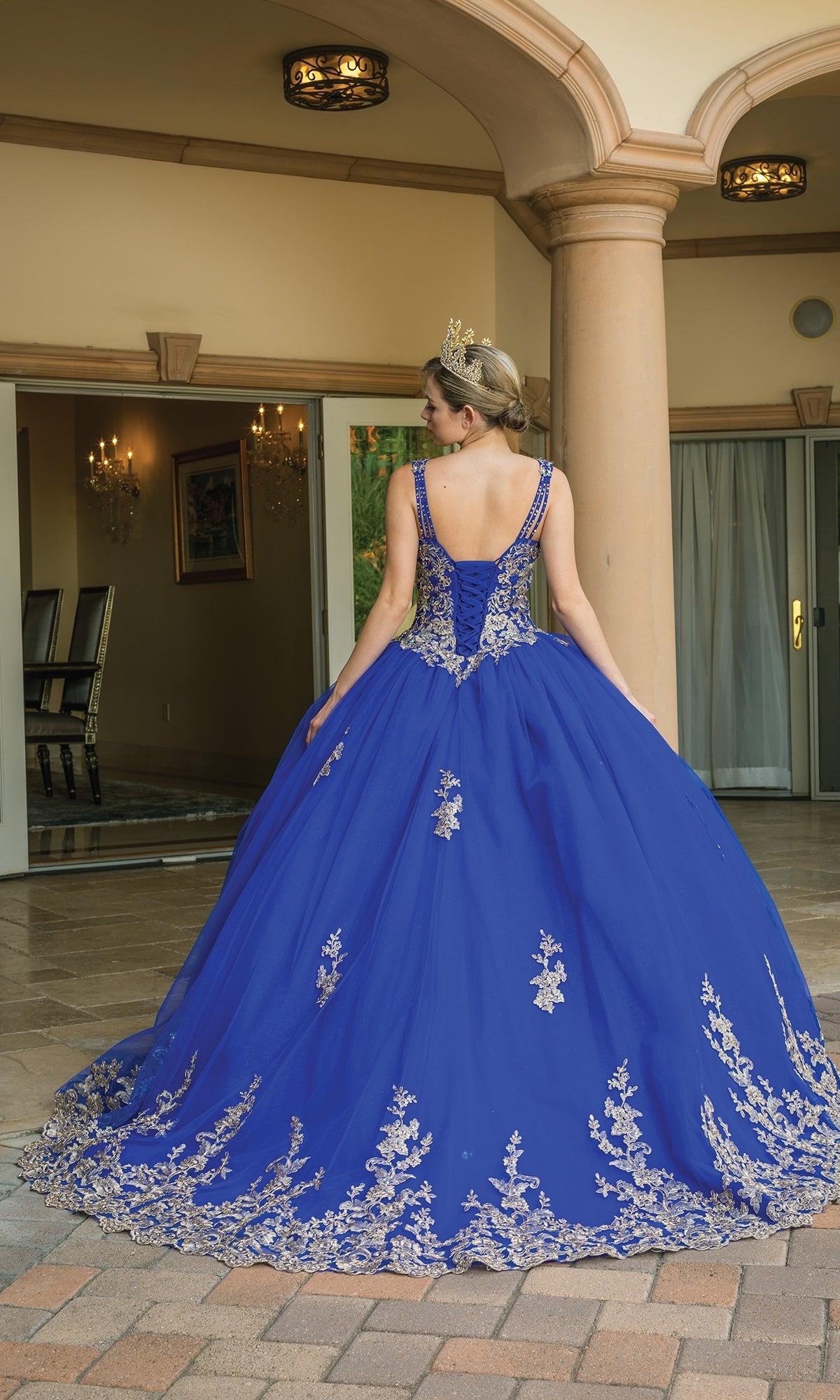 Royal Blue Quinceanera Dress 1593