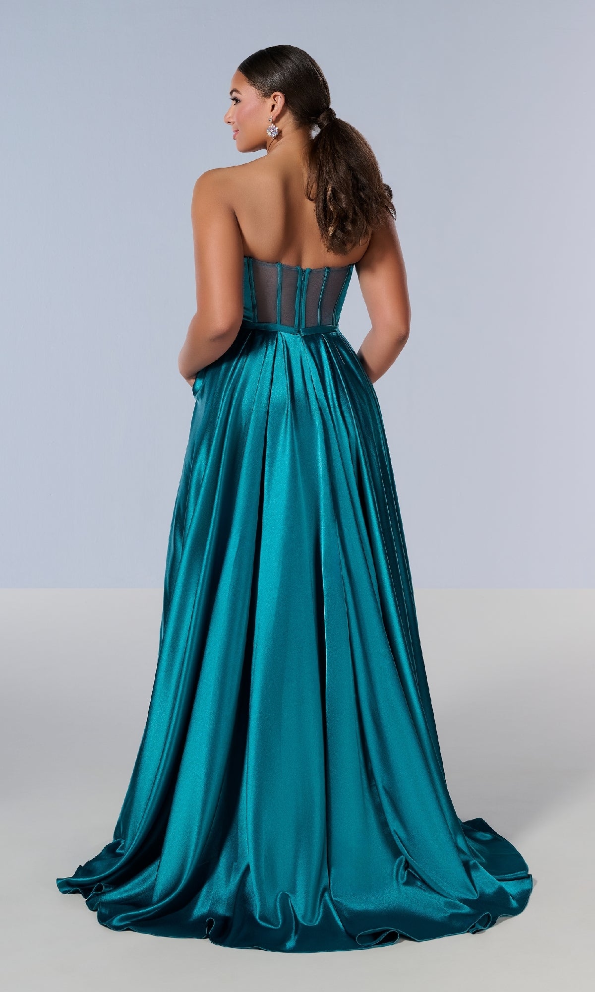 Long Plus-Size Prom Dress: Tiffany 16219