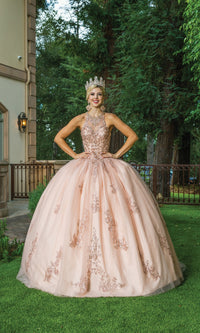 Rose Gold Quinceanera Dress 1628