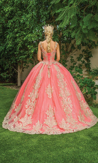 Coral Quinceanera Dress 1629