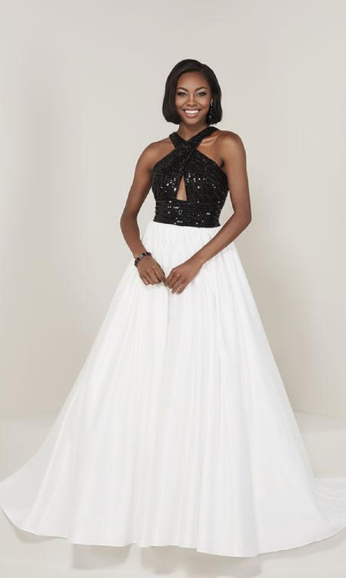 Sequin-Bodice Ball Gown: Tiffany 16327