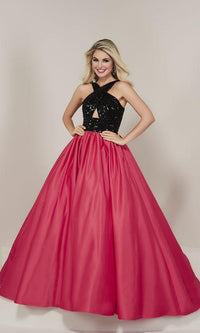 Sequin-Bodice Ball Gown: Tiffany 16327