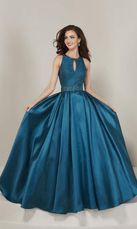 Keyhole Prom Ball Gown: Tiffany 16364