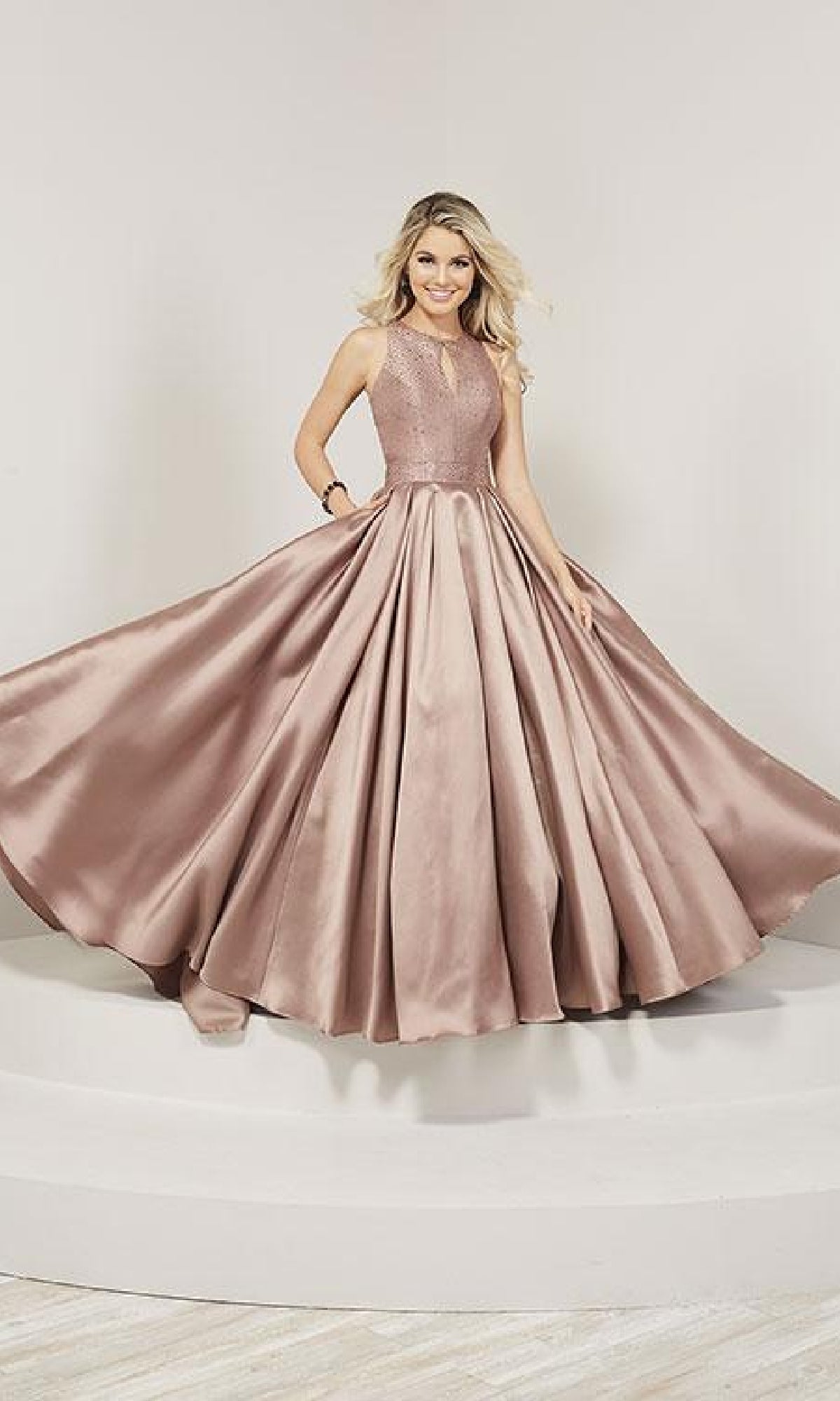 Keyhole Prom Ball Gown: Tiffany 16364