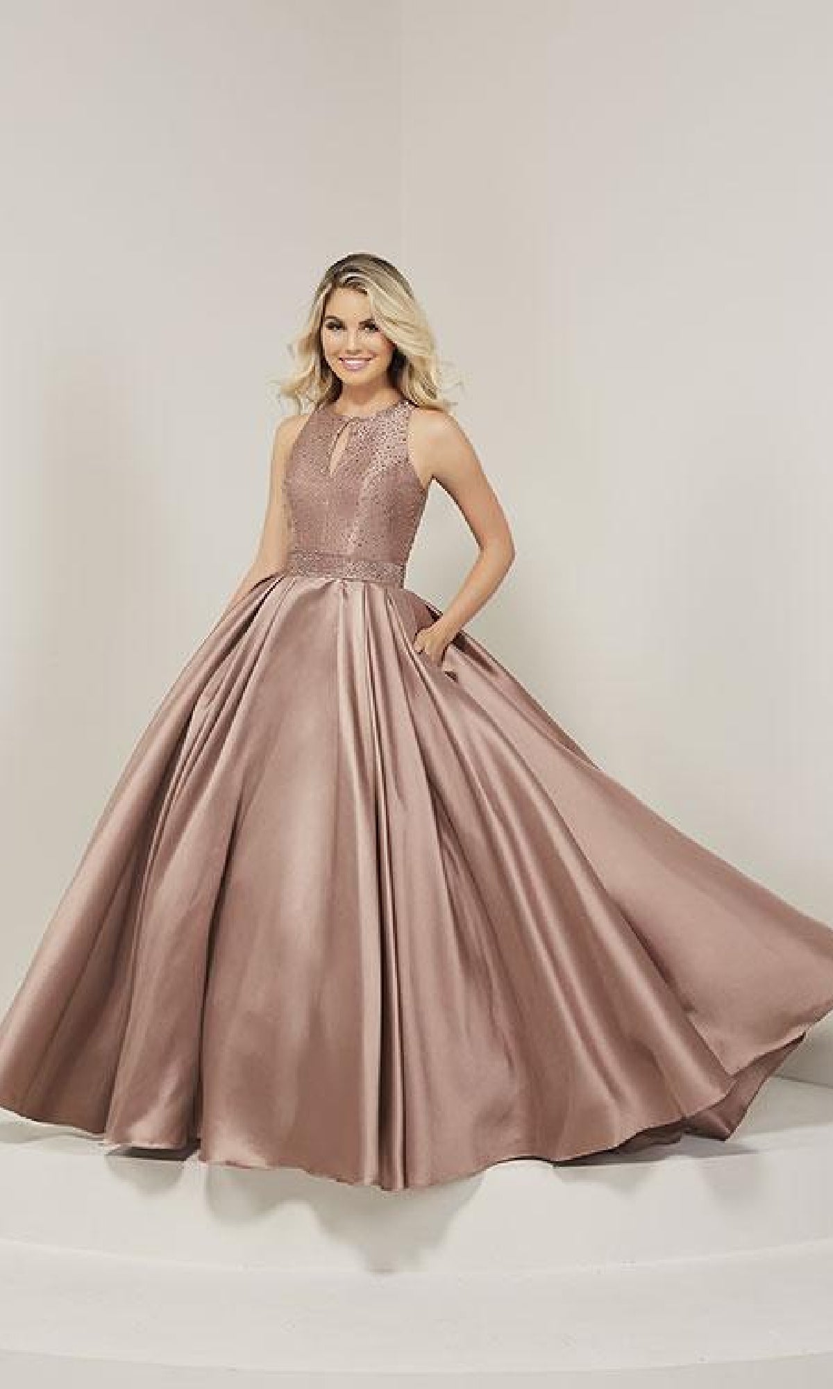 Keyhole Prom Ball Gown: Tiffany 16364