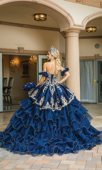 Navy Blue Quinceanera Dress 1637