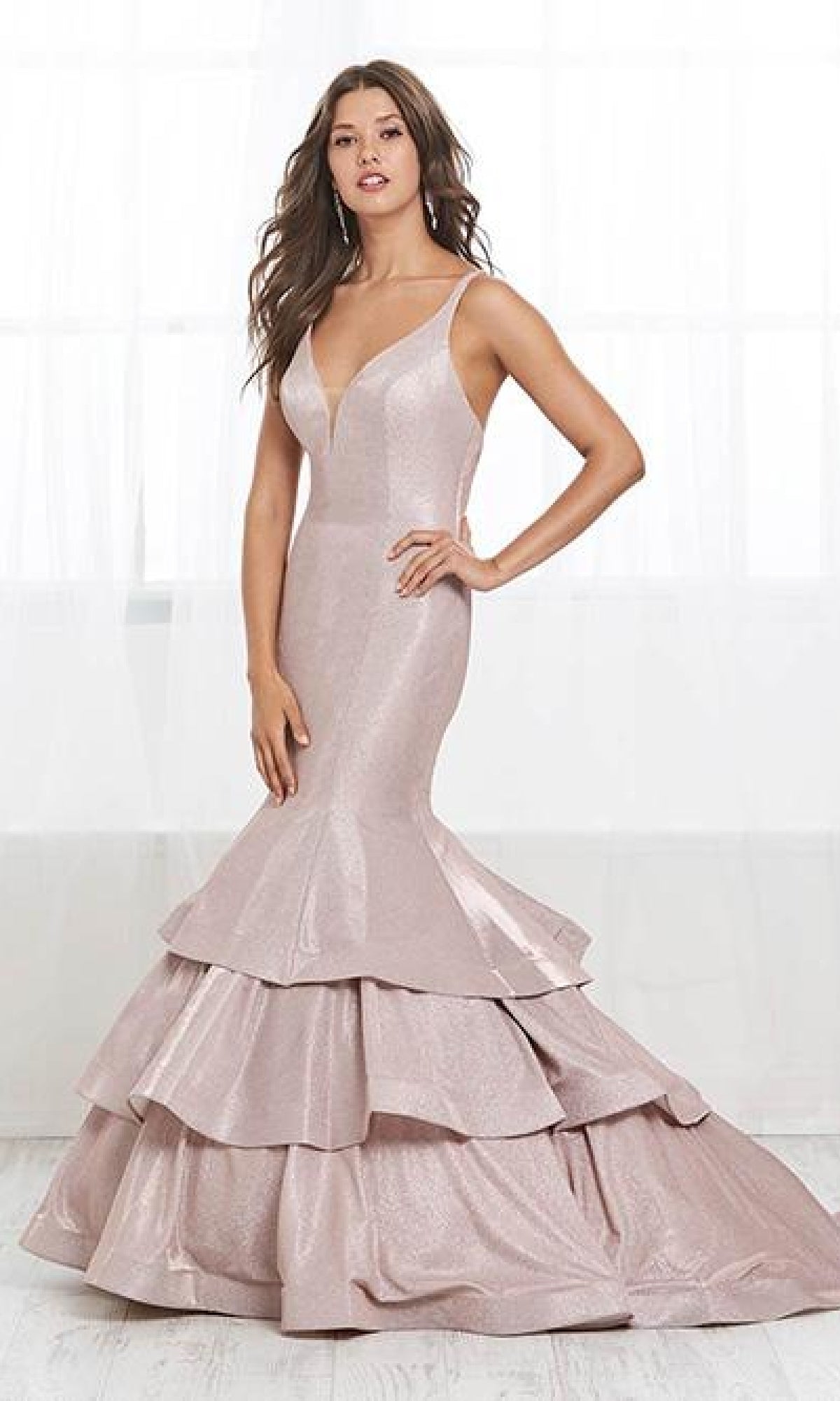 Mermaid Metallic Prom Dress: Tiffany 16416