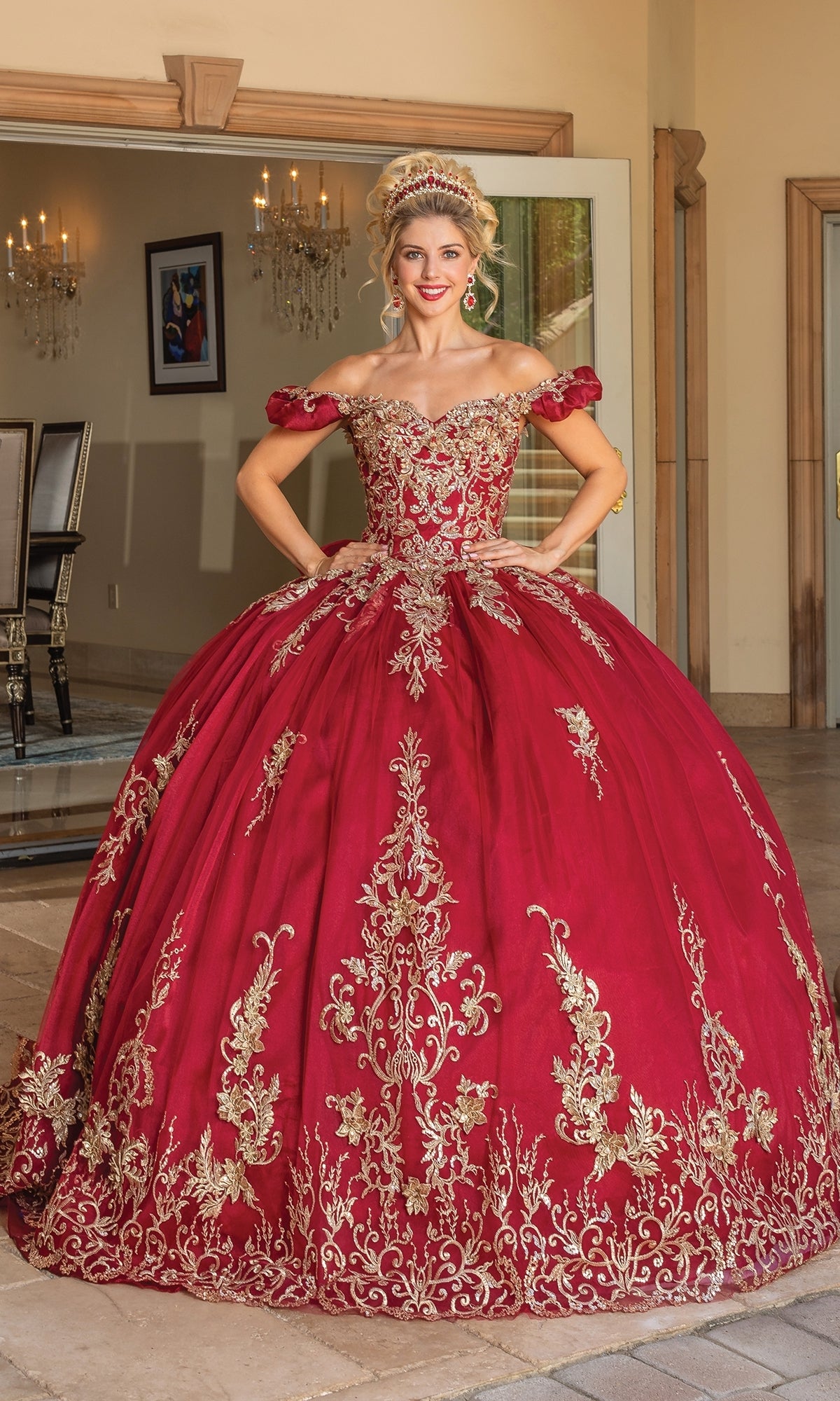 Dancing Queen 1697 Quinceanera Ball Gown