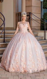 Pastel Peach Quinceanera Dress 1705