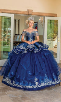 Navy Blue Quinceanera Dress 1724