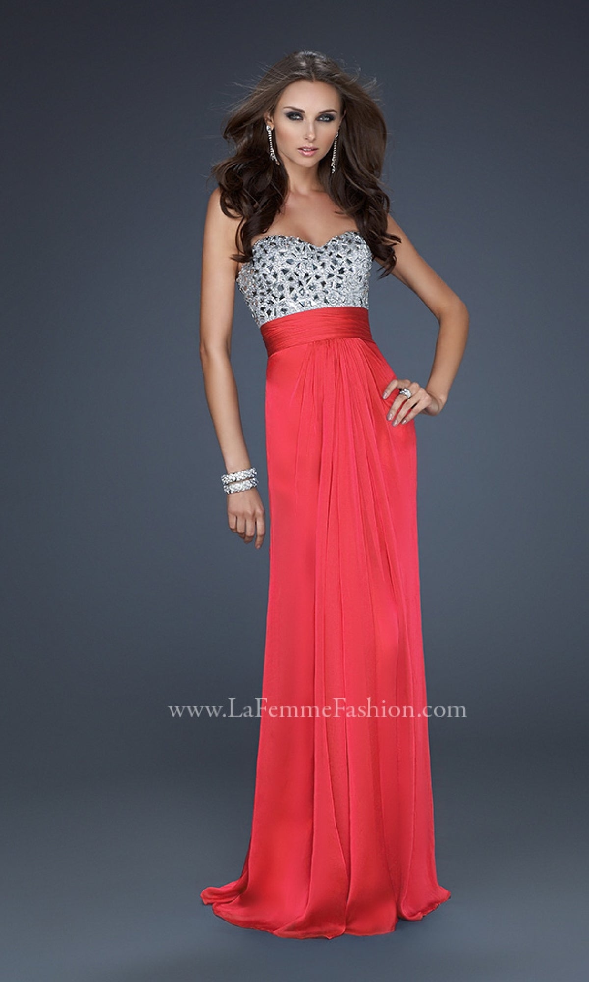 Long Prom Dress: La Femme 17909