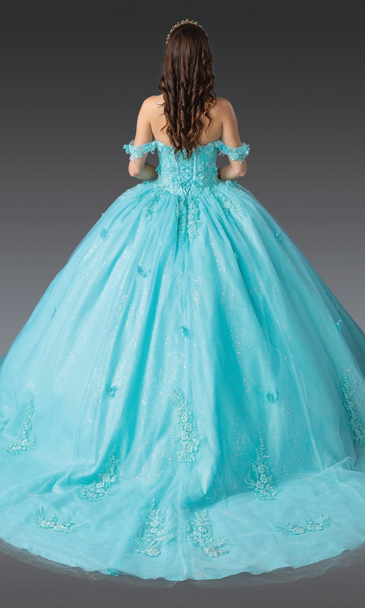 Blue Quinceanera Dress 1930 By Dancing Queen