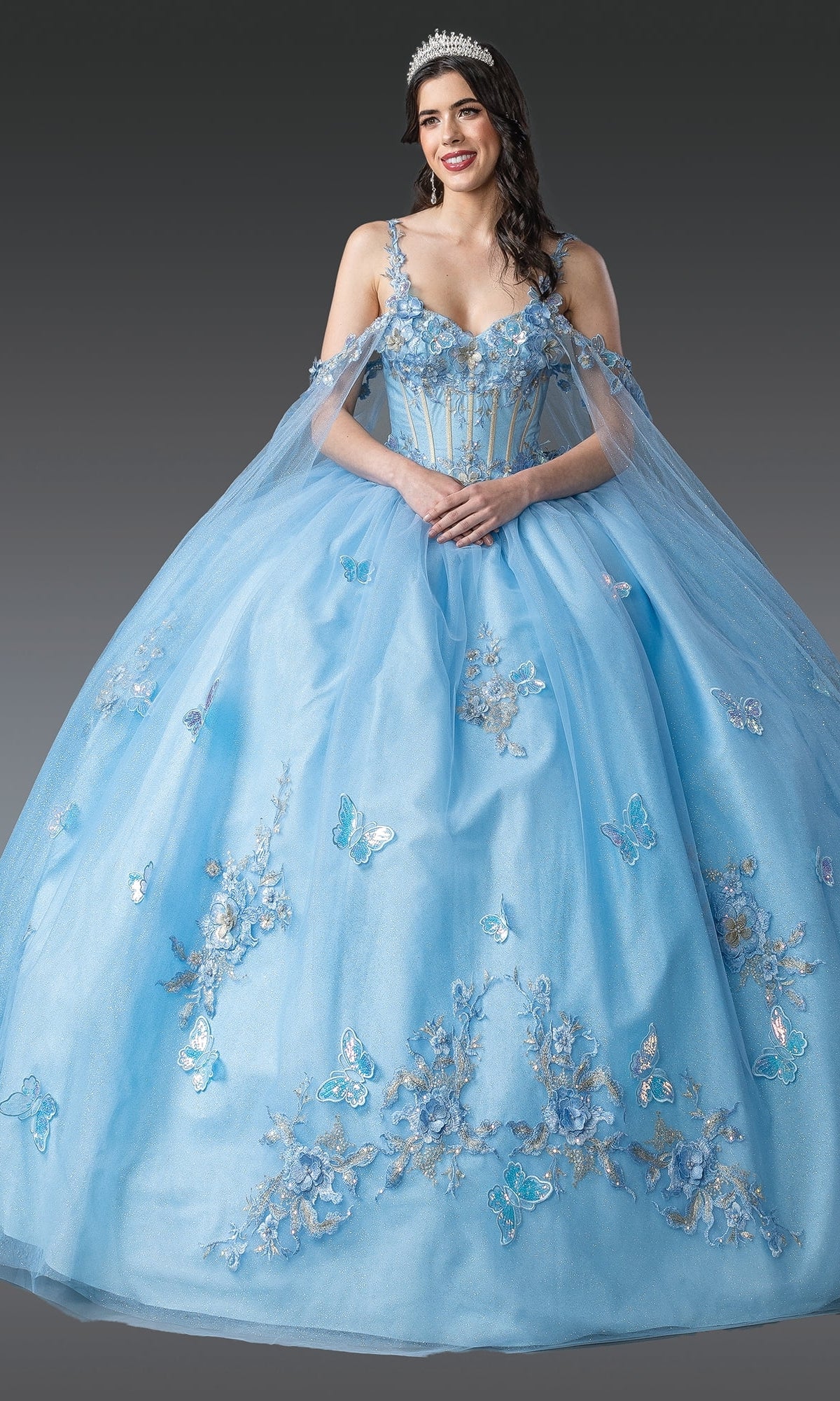 Blue Quinceanera Dress 1942 By Dancing Queen