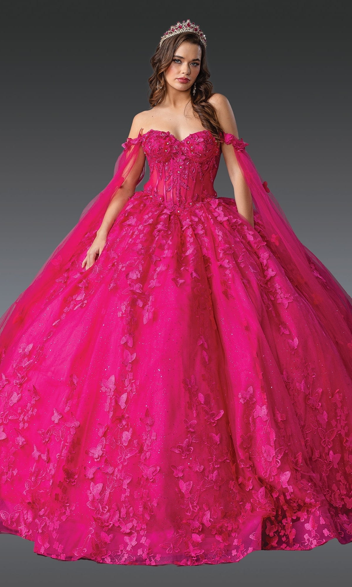 Fuchsia Quinceanera Dress 1960 By Dancing Queen