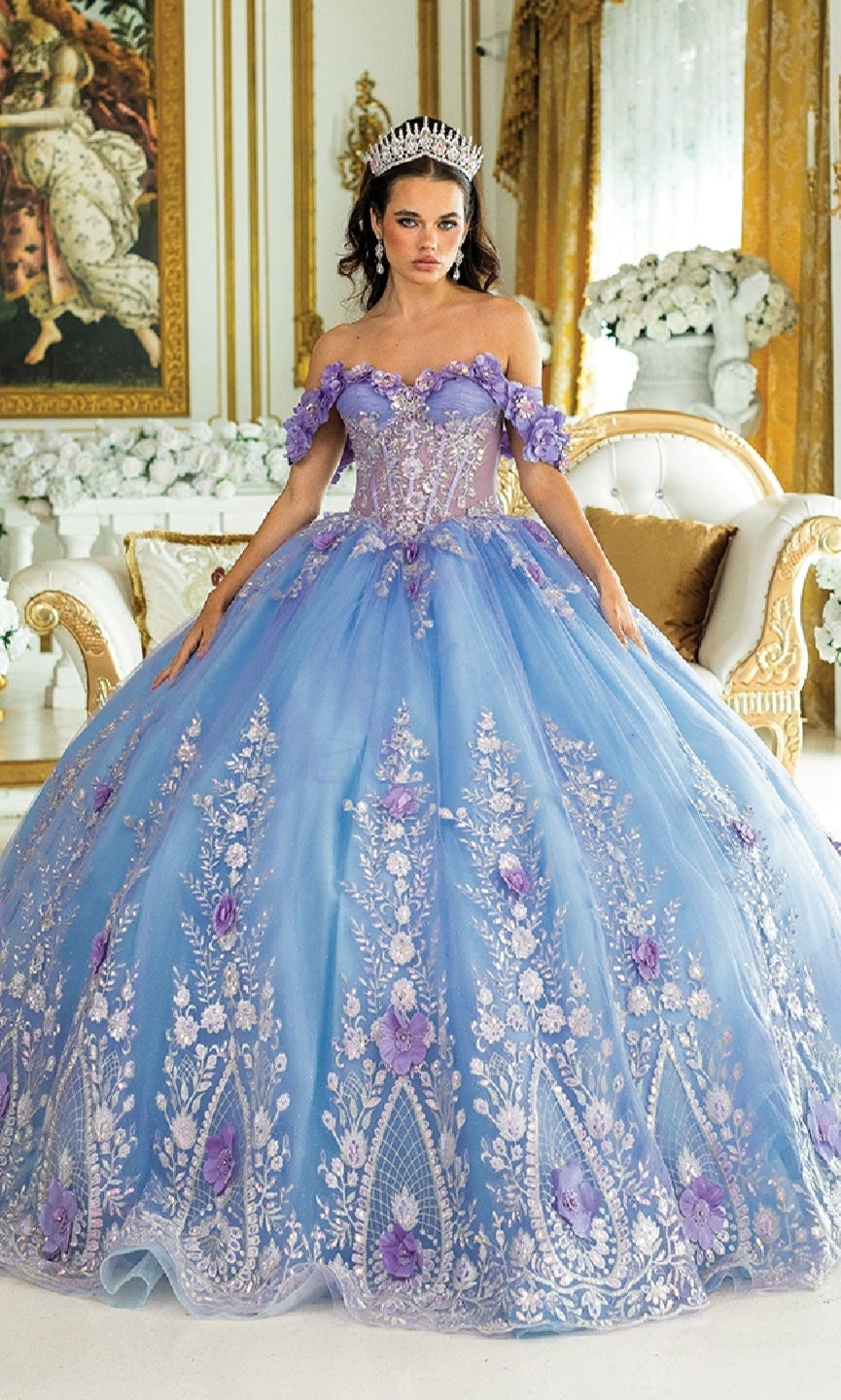 Blue Quinceanera Dress 1999 By Dancing Queen