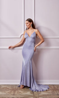 Draped Long Glitter Prom Dress : Aerie Couture 200