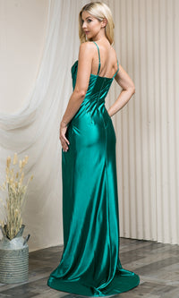 Cowl-Neck Long Formal Prom Dress 20115