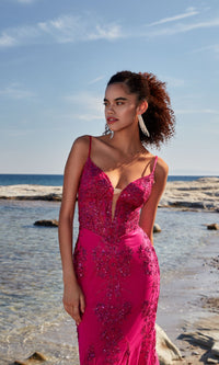 Strappy-Back Long Prom Dress: Aerie Couture 206