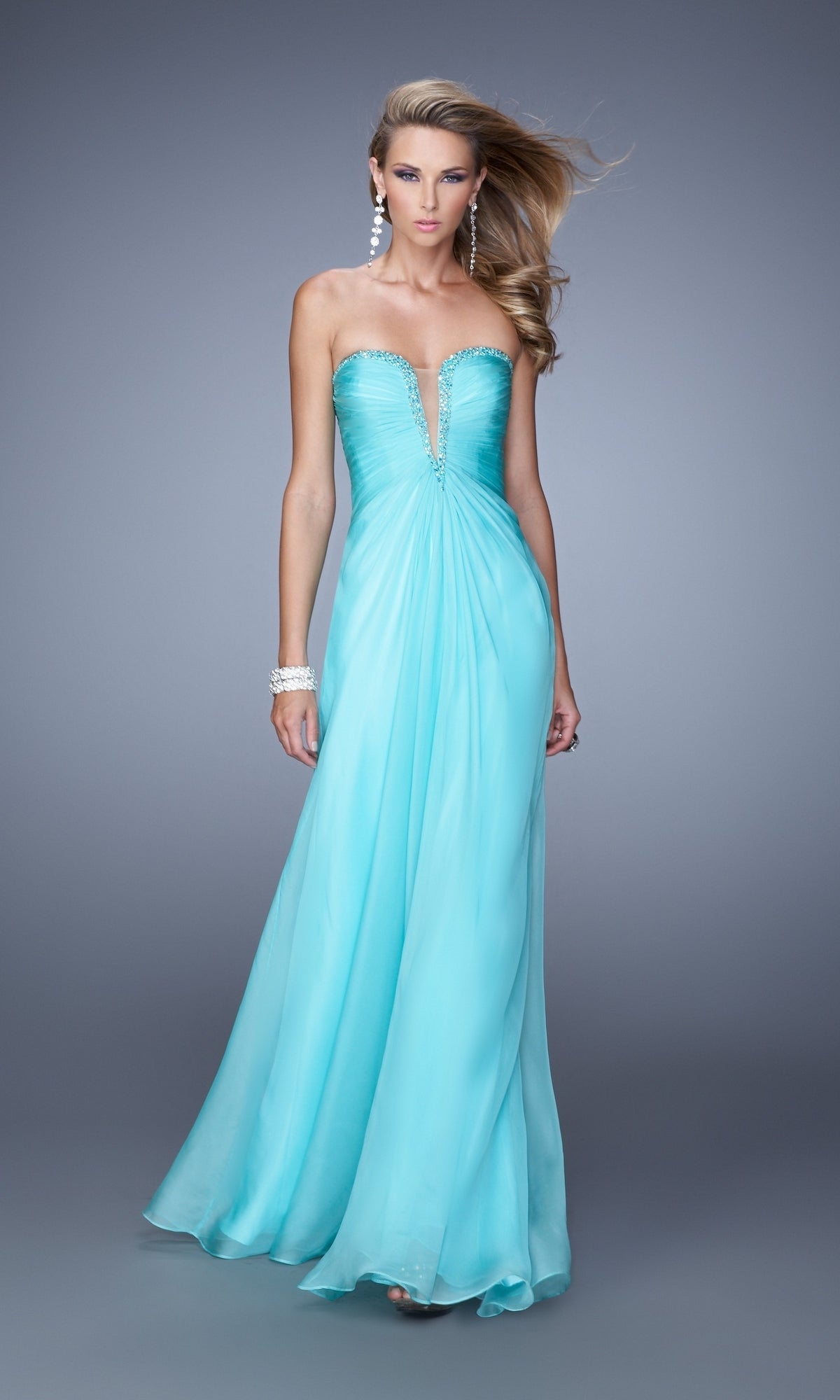 Caribbean Blue Bridesmaid Dresses Cheap