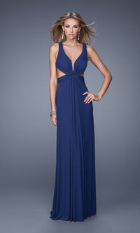 La Femme 21006 Prom Dress with Twisted Strappy Back