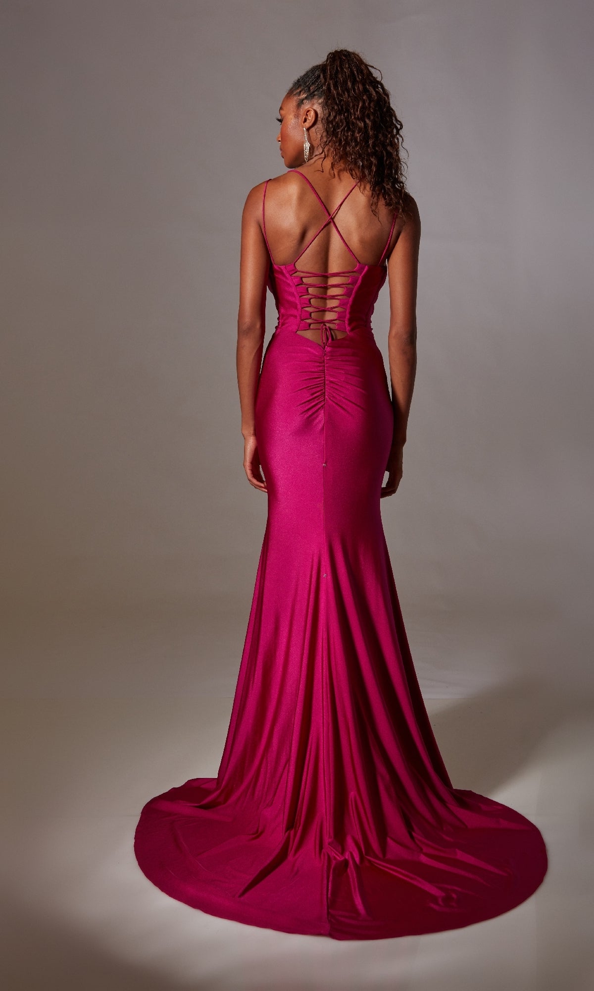 Deep V-Neck Long Prom Dress: Aerie Couture 210