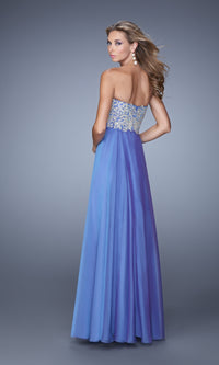 La Femme Embroidered Chiffon Prom Dress 21289