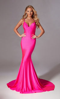 Strappy Long Mermaid Prom Dress: Aerie Couture 212