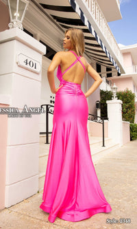 Low V-Neck Long Prom Dress: Jessica Angel 2348