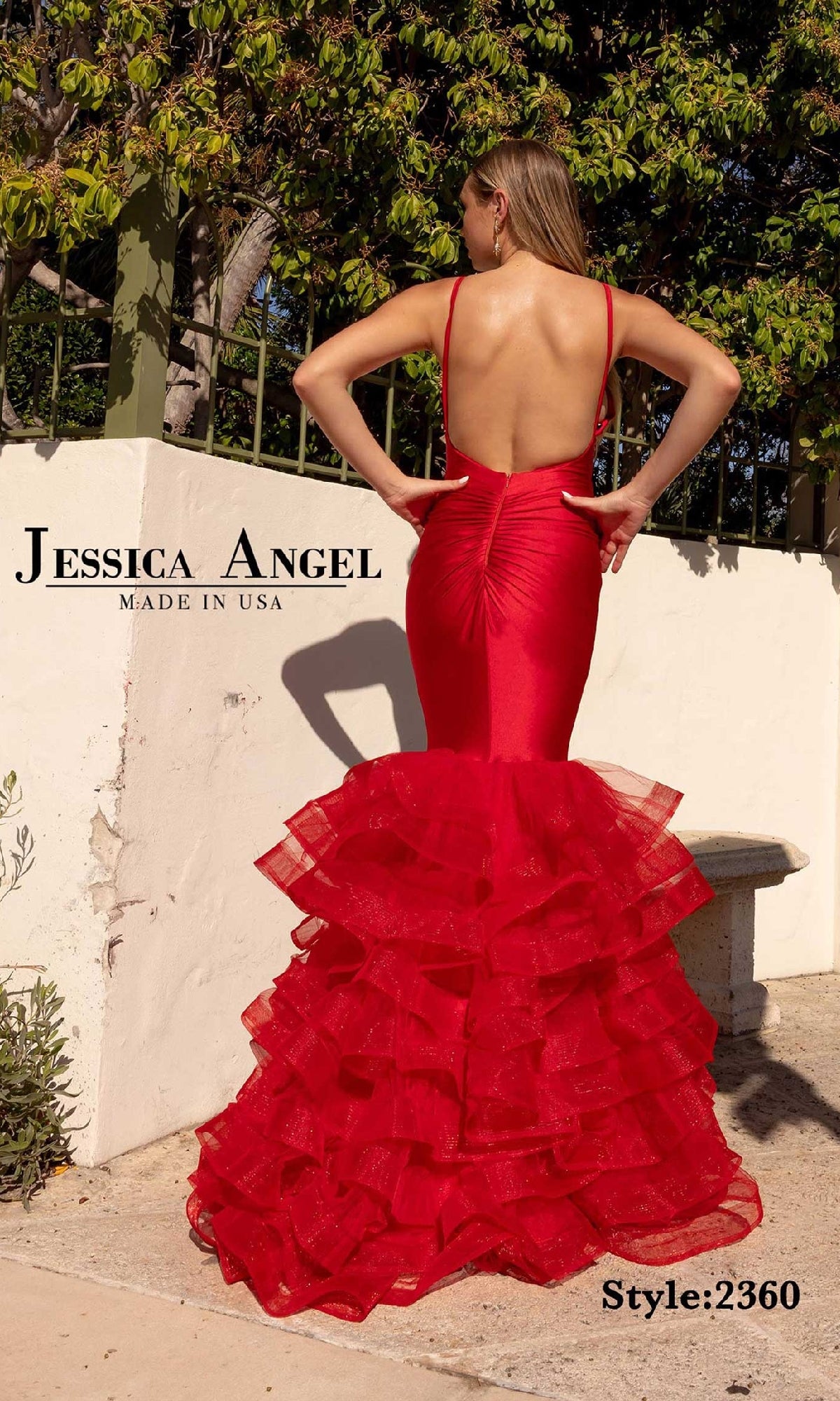 Long Prom Dress with Ruffles: Jessica Angel 2360