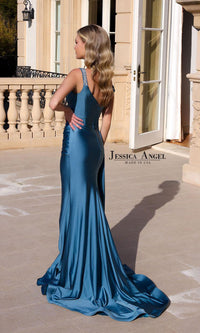 Asymmetrical Long Prom Dress: Jessica Angel 2404