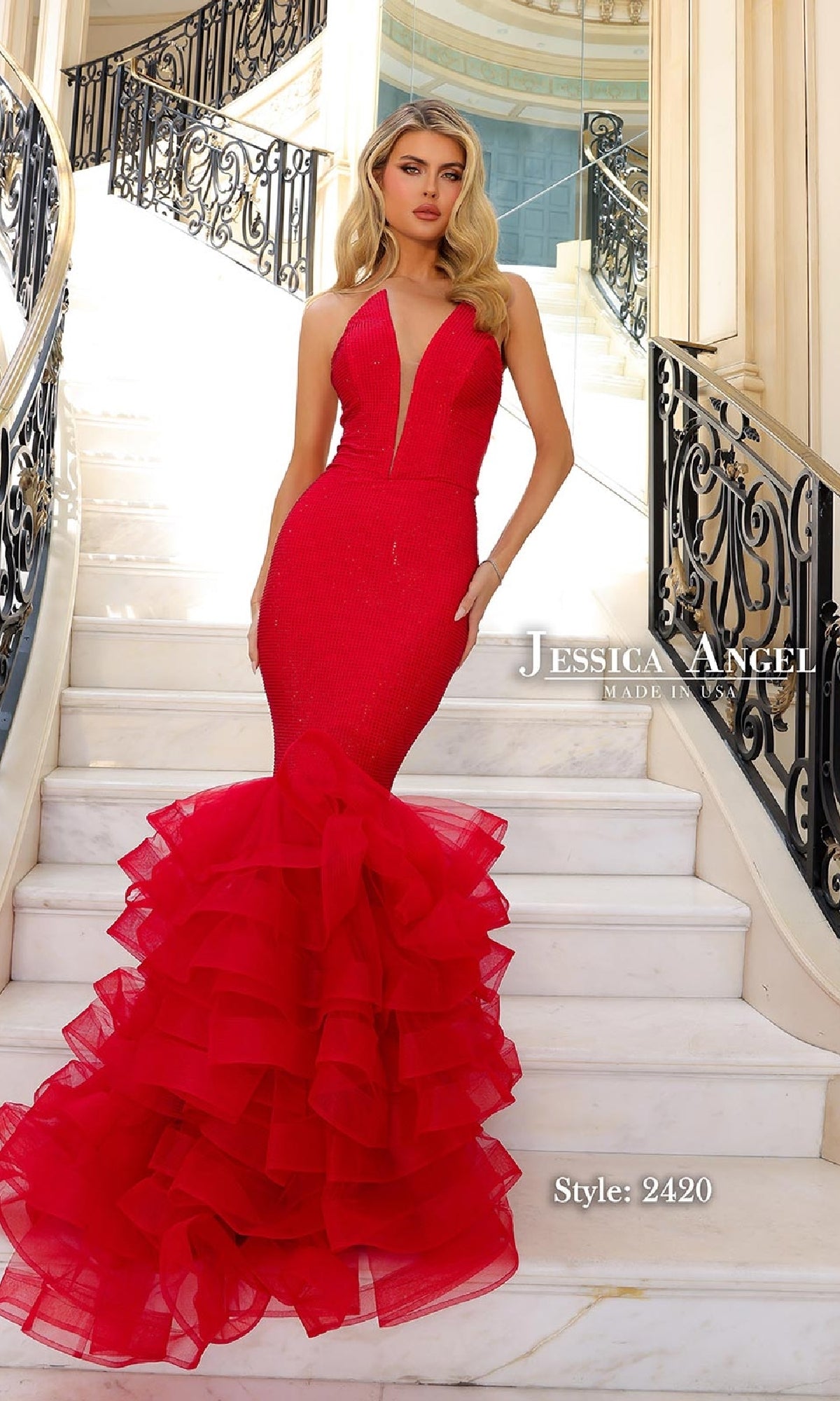 Long Pageant Dress 2420 by Jessica Angel