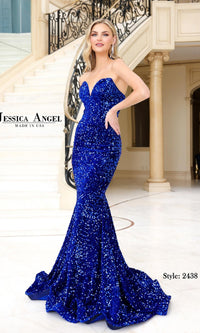 Strapless Long Prom Dress: Jessica Angel 2438