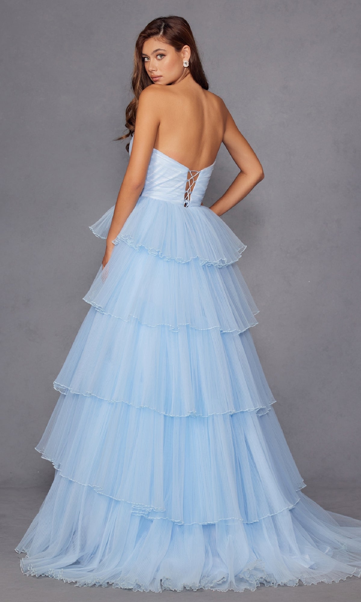 Light Blue Prom Ball Gown: Juliet JT2452K